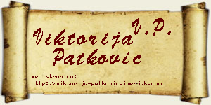 Viktorija Patković vizit kartica